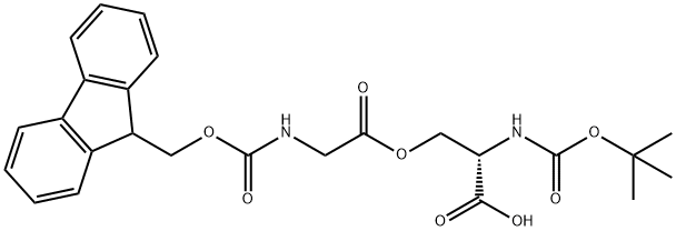 BOC-SER(FMOC-GLY)-OH Struktur