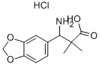 3-AMINO-3-(1,3-BENZODIOXOL-5-YL)-2,2-DIMETHYLPROPIONIC ACID HYDROCHLORIDE Struktur