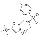 4-METHYL-N-(PROP-2-YNYL)-N-((5-(TRIMETHYLSILYL)FURAN-2-YL)METHYL)BENZENESULFONAMIDE Struktur