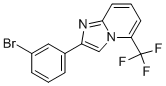 2-(3-Bromo-phenyl)-5-trifluoromethyl-imidazo[1,2-a]pyridine Struktur