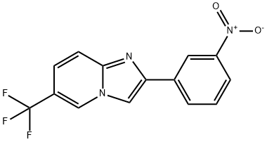 2-(3-Nitro-phenyl)-6-trifluoromethyl-imidazo[1,2-a]pyridine Struktur