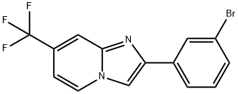 2-(3-Bromo-phenyl)-7-trifluoromethyl-imidazo[1,2-a]pyridine Struktur