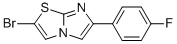 2-Bromo-6-(4-fluoro-phenyl)-imidazo[2,1-b]thiazole Struktur