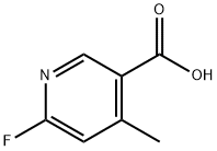 2-Fluoro-4-methylpyridine-5-carboxylic acid Struktur