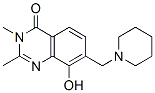 4(3H)-Quinazolinone,  8-hydroxy-2,3-dimethyl-7-(piperidinomethyl)-  (7CI) Struktur