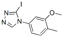 4H-1,2,4-Triazole,  3-iodo-4-(3-methoxy-4-methylphenyl)- Struktur