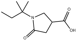 1-(1,1-dimethylpropyl)-5-oxopyrrolidine-3-carboxylic acid Struktur