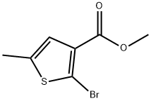 METHYL 5-BROMO-2-METHYLTHIOPHENE-4-CARBOXYLATE Struktur