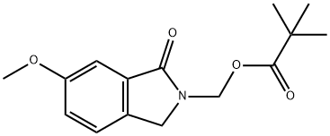 2,2-DIMETHYL-PROPIONIC ACID 6-METHOXY-1-OXO-1,3-DIHYDRO-ISOINDOL-2-YLMETHYL ESTER Struktur