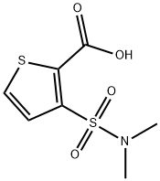 3-[(Dimethylamino)sulfonyl]thiophene-2-carboxylic acid Struktur