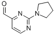 2-Pyrrolidin-1-yl-pyrimidine-4-carbaldehyde Struktur