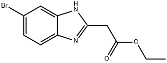 ETHYL (5-BROMO-1H-BENZIMIDAZOL-2-YL)ACETATE Struktur