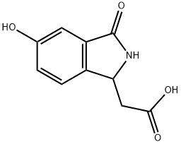 (5-HYDROXY-3-OXO-2,3-DIHYDRO-1H-ISOINDOL-1-YL)-ACETIC ACID Struktur