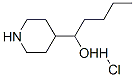 4-PIPERIDINEMETHANOL, .ALPHA.-BUTYL-, HYDROCHLORIDE Struktur