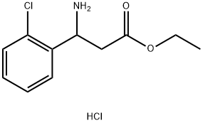 ethyl 3-amino-3-(2-chlorophenyl)propanoate hydrochloride Struktur