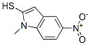 1H-Indole-2-thiol,  1-methyl-5-nitro- Struktur