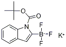 Potassium [1-(tert-Butoxycarbonyl)-1H-indole-2-yl]trifluoroborate Struktur