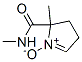 2H-Pyrrole-2-carboxamide,  3,4-dihydro-N,2-dimethyl-,  1-oxide Struktur