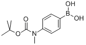 4(tert-Butoxycarbonyl-N-methylamino)-phenylboronic acid Struktur