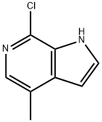 7-CHLORO-4-METHYL-1H-PYRROLO[2,3-C]PYRIDINE Struktur