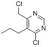 4-CHLORO-6-(CHLOROMETHYL)-5-PROPYL-PYRIMIDINE Struktur