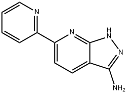 6-(2-pyridinyl)-1H-pyrazolo[3,4-b]pyridin-3-amine Struktur