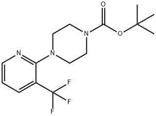 1-PIPERAZINECARBOXYLIC ACID, 4-[3-(TRIFLUOROMETHYL)-2-PYRIDINYL]-, 1,1-DIMETHYLETHYL ESTER Struktur