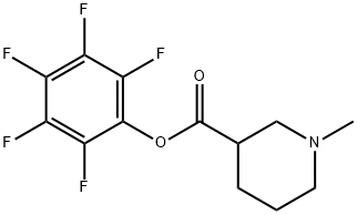 Pentafluorophenyl 1-methylpiperidin-3-carboxylate 90% Struktur