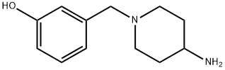 3-[(4-aminopiperidin-1-yl)methyl]phenol Struktur