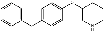 3-(4-BENZYLPHENOXY)PIPERIDINE Struktur