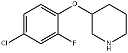 3-(4-CHLORO-2-FLUOROPHENOXY)PIPERIDINE Struktur