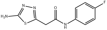 5-Amino-N-(4-fluorophenyl)-1,3,4-thiadiazole-2-acetamide Struktur