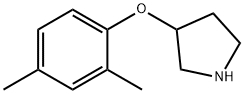 3-(2,4-DIMETHYLPHENOXY)PYRROLIDINE Struktur