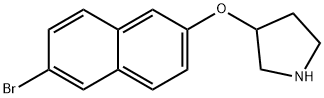 3-[(6-BROMO-2-NAPHTHYL)OXY]PYRROLIDINE Struktur