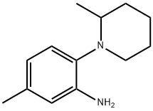 5-Methyl-2-(2-methyl-1-piperidinyl)aniline Struktur