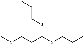 3-(Methylthio)-1,1-bis(propylthio)propane Struktur