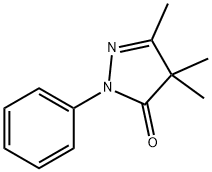 2,4-Dihydro-4,4,5-trimethyl-2-phenyl-3H-pyrazol-3-one Struktur