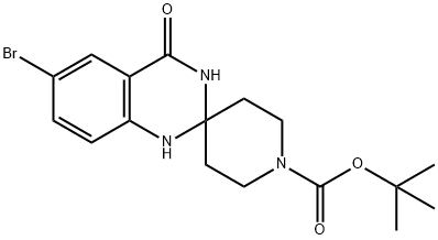 1-Boc-6'-broMo-4'-oxo-3',4'-dihydro-1'H-spiro[piperidine-4,2'-quinazoline] Struktur