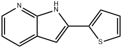 1H-Pyrrolo[2,3-b]pyridine, 2-(2-thienyl)- Struktur