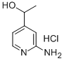 2-Amino-4-(1'hydroxyethyl)-pyridine hydrochloride Struktur