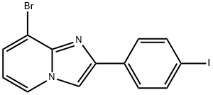 8-Bromo-2-(4-iodo-phenyl)-imidazo[1,2-a]pyridine Struktur