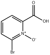 2-bromopyridine-6-carboxylic acid 1-oxide Struktur