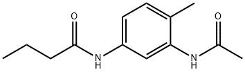 Butanamide,  N-[3-(acetylamino)-4-methylphenyl]- Struktur