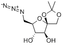 5-AZIDO-5-DEOXY-1,2-O-ISOPROPYLIDENE-BETA-D-FRUCTOSE Struktur