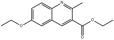 6-ETHOXY-2-METHYLQUINOLINE-3-CARBOXYLIC ACID ETHYL ESTER Struktur