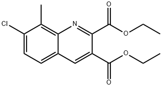 7-CHLORO-8-METHYLQUINOLINE-2,3-DICARBOXYLIC ACID DIETHYL ESTER Struktur