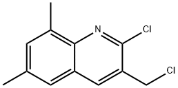 2-CHLORO-3-CHLOROMETHYL-6,8-DIMETHYLQUINOLINE Struktur