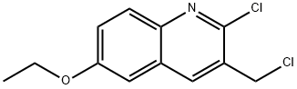 2-CHLORO-3-CHLOROMETHYL-6-ETHOXYQUINOLINE Struktur