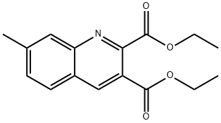 7-METHYLQUINOLINE-2,3-DICARBOXYLIC ACID DIETHYL ESTER Struktur