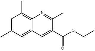 2,6,8-TRIMETHYLQUINOLINE-3-CARBOXYLIC ACID ETHYL ESTER Struktur